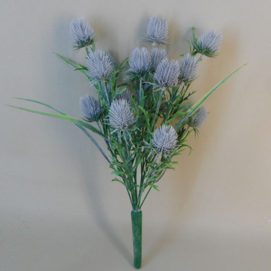 Artificial Thistles Plant Lavender Grey 38.5cm Artificial Flowers
